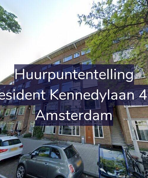 Foto gevel Huurpuntentelling voor President Kennedylaan 4-H, Amsterdam