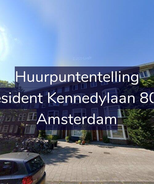 Foto gevel Huurpuntentelling voor President Kennedylaan 80-H, Amsterdam