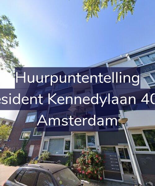 Foto gevel Huurpuntentelling voor President Kennedylaan 40-H, Amsterdam