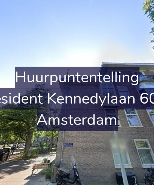 Foto gevel Huurpuntentelling voor President Kennedylaan 60-H, Amsterdam