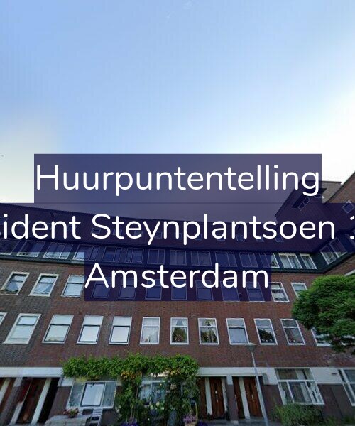 Foto gevel Huurpuntentelling voor President Steynplantsoen 12-3, Amsterdam
