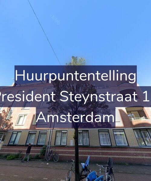 Foto gevel Huurpuntentelling voor President Steynstraat 10, Amsterdam
