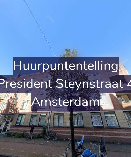 Foto gevel Huurpuntentelling voor President Steynstraat 4, Amsterdam