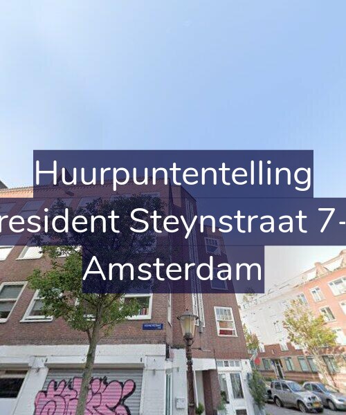 Foto gevel Huurpuntentelling voor President Steynstraat 7-2, Amsterdam