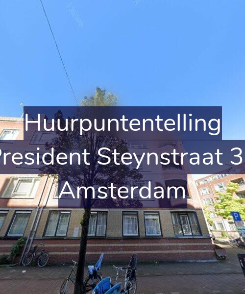 Foto gevel Huurpuntentelling voor President Steynstraat 30, Amsterdam