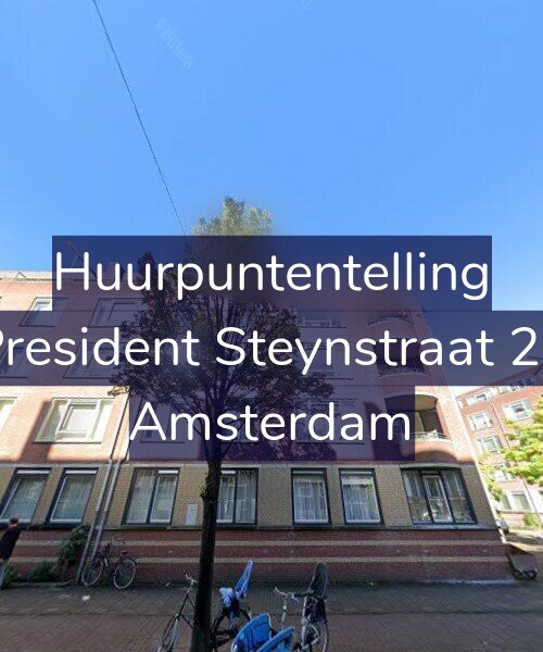 Foto gevel Huurpuntentelling voor President Steynstraat 26, Amsterdam