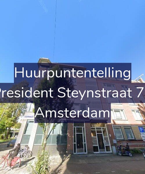 Foto gevel Huurpuntentelling voor President Steynstraat 74, Amsterdam