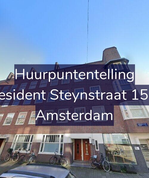 Foto gevel Huurpuntentelling voor President Steynstraat 15-H, Amsterdam