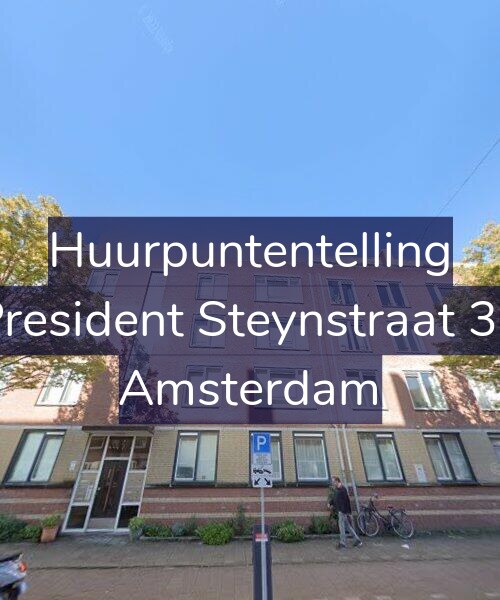 Foto gevel Huurpuntentelling voor President Steynstraat 34, Amsterdam