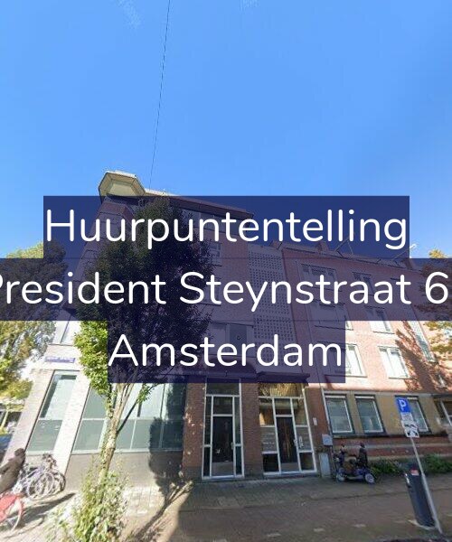 Foto gevel Huurpuntentelling voor President Steynstraat 60, Amsterdam