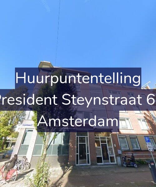 Foto gevel Huurpuntentelling voor President Steynstraat 62, Amsterdam