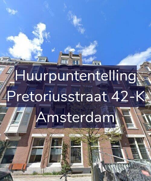 Foto gevel Huurpuntentelling voor Pretoriusstraat 42-K, Amsterdam
