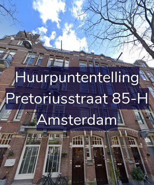 Foto gevel Huurpuntentelling voor Pretoriusstraat 85-H, Amsterdam