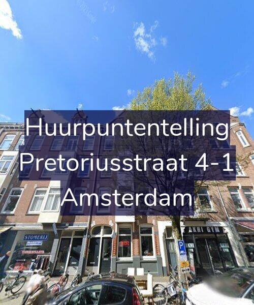 Foto gevel Huurpuntentelling voor Pretoriusstraat 4-1, Amsterdam