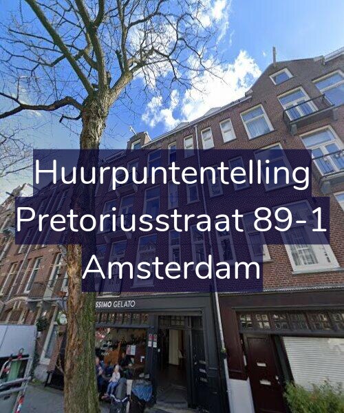 Foto gevel Huurpuntentelling voor Pretoriusstraat 89-1, Amsterdam
