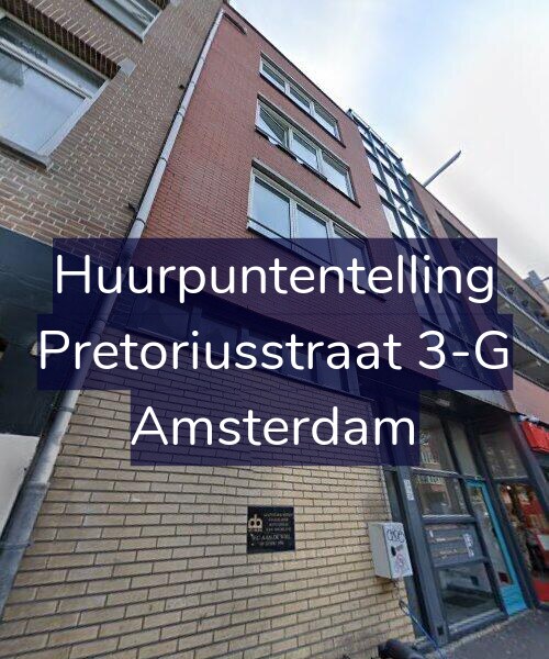 Foto gevel Huurpuntentelling voor Pretoriusstraat 3-G, Amsterdam