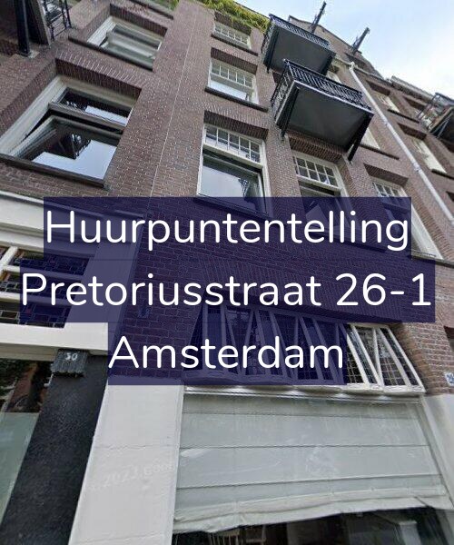 Foto gevel Huurpuntentelling voor Pretoriusstraat 26-1, Amsterdam