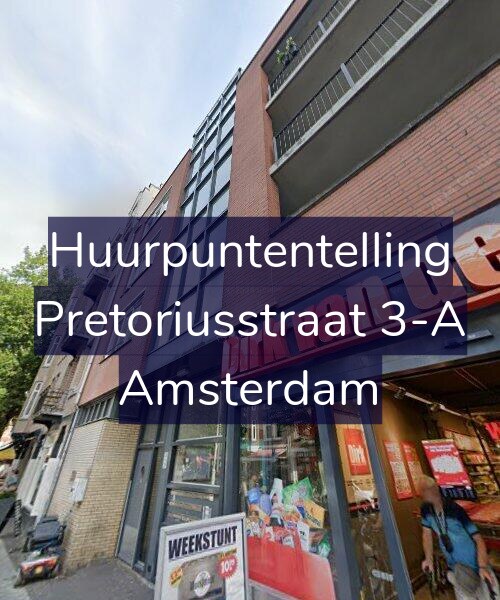 Foto gevel Huurpuntentelling voor Pretoriusstraat 3-A, Amsterdam