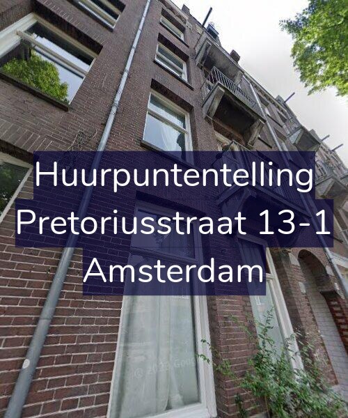 Foto gevel Huurpuntentelling voor Pretoriusstraat 13-1, Amsterdam