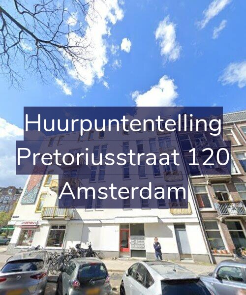 Foto gevel Huurpuntentelling voor Pretoriusstraat 120, Amsterdam