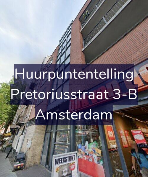 Foto gevel Huurpuntentelling voor Pretoriusstraat 3-B, Amsterdam