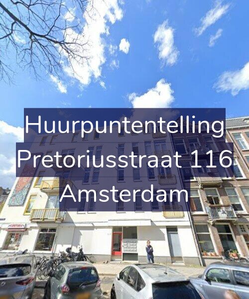 Foto gevel Huurpuntentelling voor Pretoriusstraat 116, Amsterdam