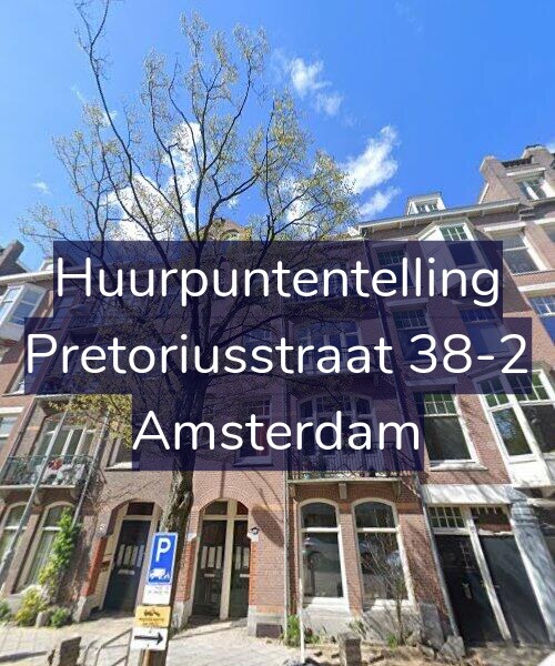 Foto gevel Huurpuntentelling voor Pretoriusstraat 38-2, Amsterdam