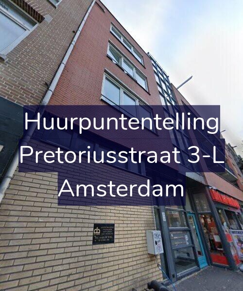 Foto gevel Huurpuntentelling voor Pretoriusstraat 3-L, Amsterdam