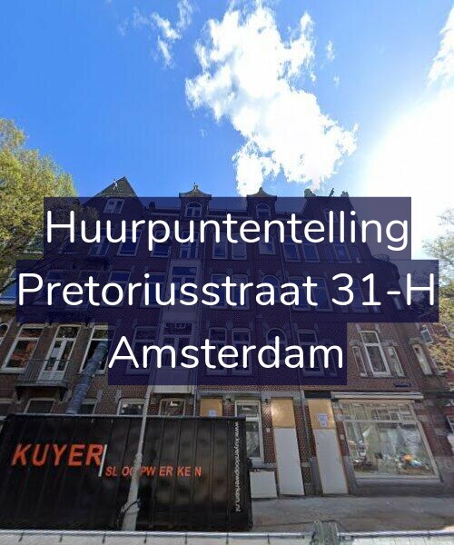 Foto gevel Huurpuntentelling voor Pretoriusstraat 31-H, Amsterdam
