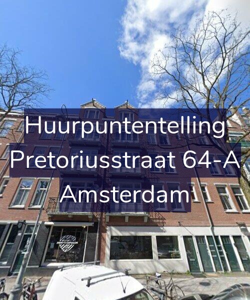 Foto gevel Huurpuntentelling voor Pretoriusstraat 64-A, Amsterdam