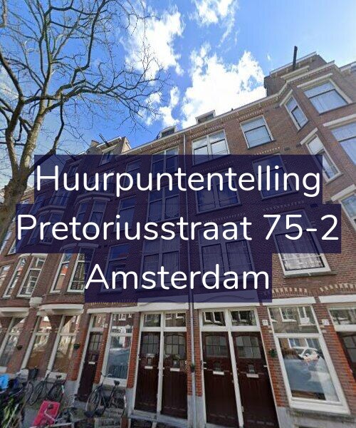 Foto gevel Huurpuntentelling voor Pretoriusstraat 75-2, Amsterdam