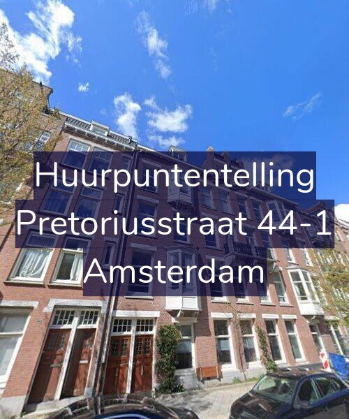 Foto gevel Huurpuntentelling voor Pretoriusstraat 44-1, Amsterdam