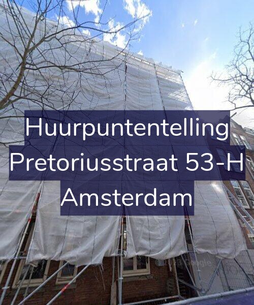 Foto gevel Huurpuntentelling voor Pretoriusstraat 53-H, Amsterdam