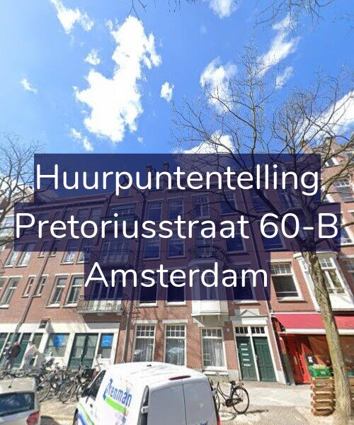 Foto gevel Huurpuntentelling voor Pretoriusstraat 60-B, Amsterdam