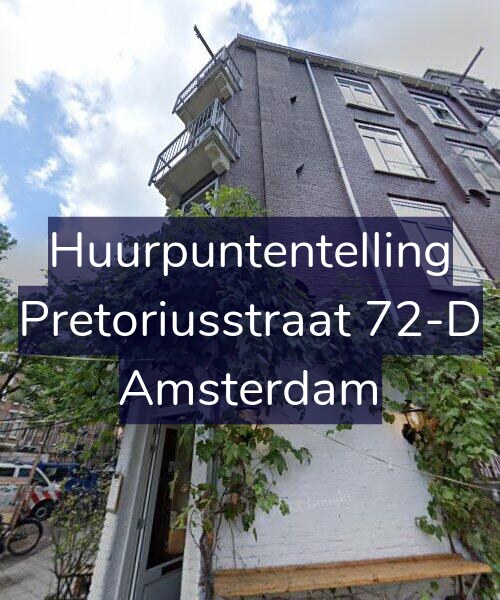 Foto gevel Huurpuntentelling voor Pretoriusstraat 72-D, Amsterdam