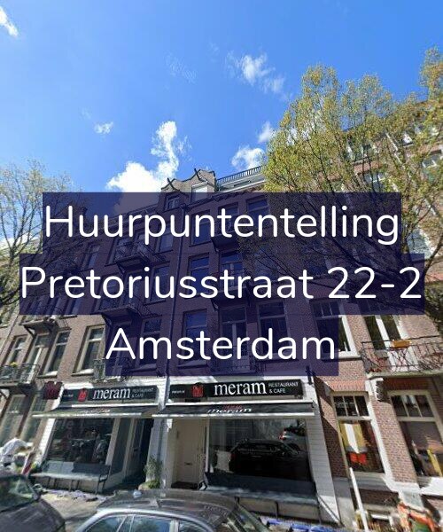 Foto gevel Huurpuntentelling voor Pretoriusstraat 22-2, Amsterdam