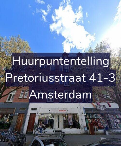 Foto gevel Huurpuntentelling voor Pretoriusstraat 41-3, Amsterdam