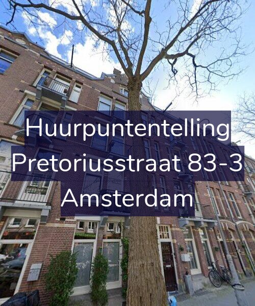 Foto gevel Huurpuntentelling voor Pretoriusstraat 83-3, Amsterdam
