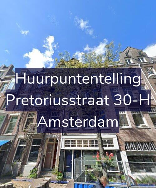 Foto gevel Huurpuntentelling voor Pretoriusstraat 30-H, Amsterdam