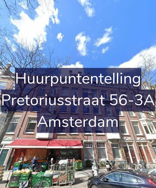 Foto gevel Huurpuntentelling voor Pretoriusstraat 56-3A, Amsterdam