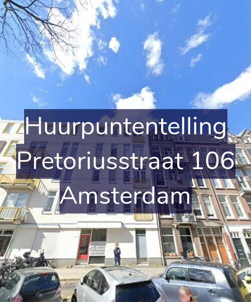 Foto gevel Huurpuntentelling voor Pretoriusstraat 106, Amsterdam