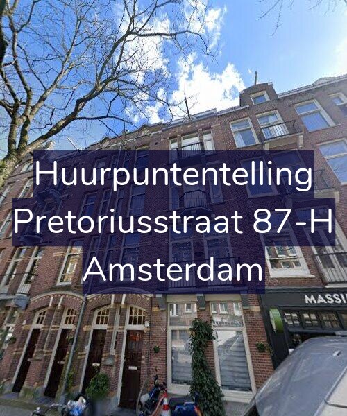 Foto gevel Huurpuntentelling voor Pretoriusstraat 87-H, Amsterdam
