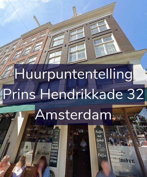 Foto gevel Huurpuntentelling voor Prins Hendrikkade 32, Amsterdam