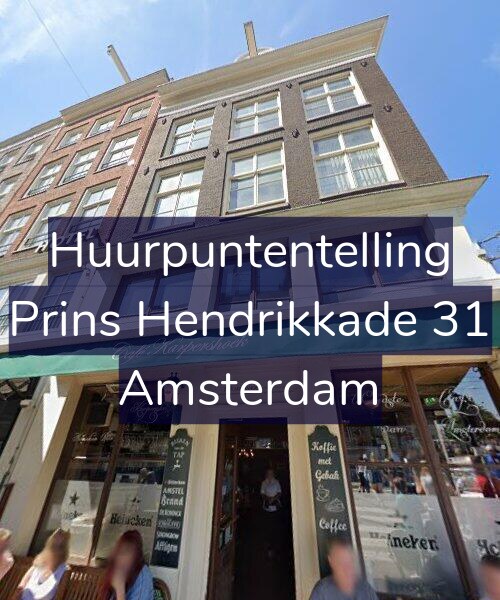 Foto gevel Huurpuntentelling voor Prins Hendrikkade 31, Amsterdam