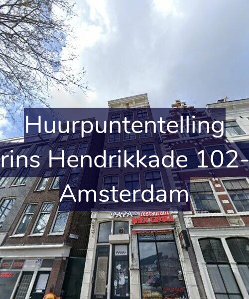 Foto gevel Huurpuntentelling voor Prins Hendrikkade 102-2, Amsterdam