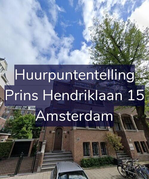 Foto gevel Huurpuntentelling voor Prins Hendriklaan 15, Amsterdam