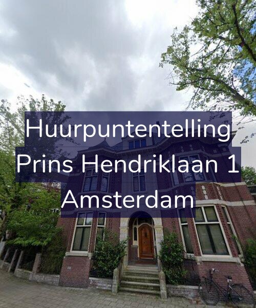 Foto gevel Huurpuntentelling voor Prins Hendriklaan 1, Amsterdam