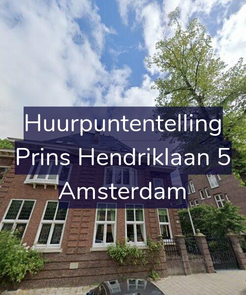 Foto gevel Huurpuntentelling voor Prins Hendriklaan 5, Amsterdam