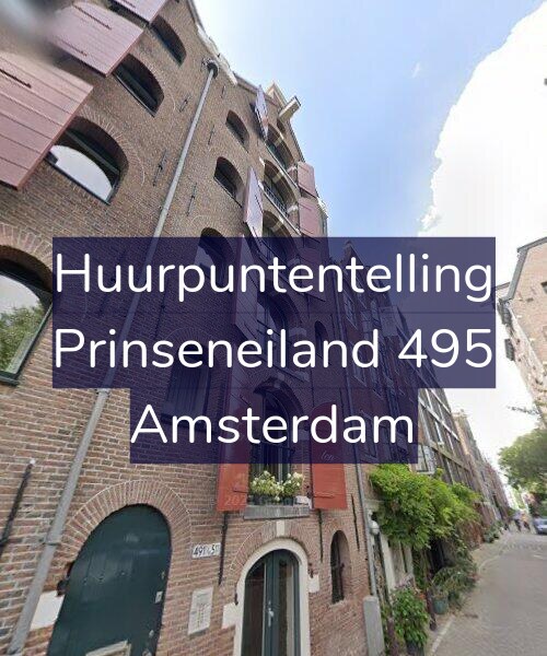 Foto gevel Huurpuntentelling voor Prinseneiland 495, Amsterdam