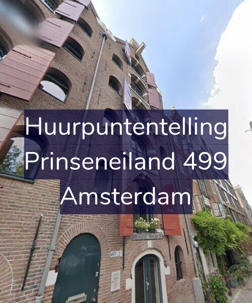 Foto gevel Huurpuntentelling voor Prinseneiland 499, Amsterdam